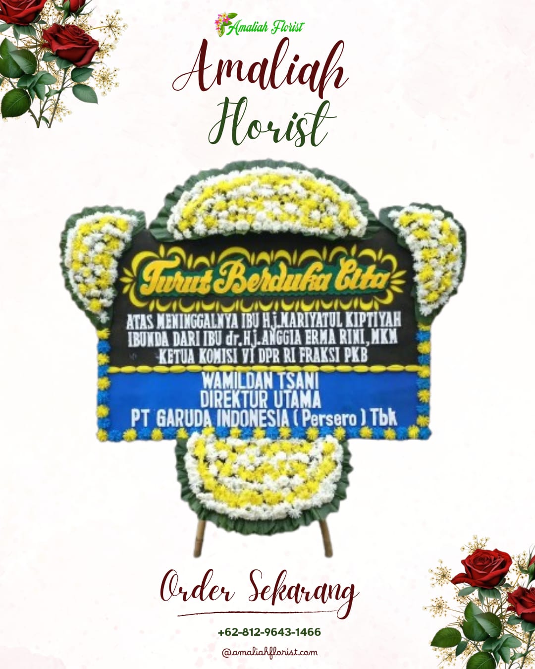Papan Bunga Duka Arjosari